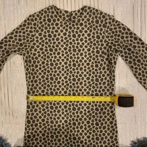 - Richard Kaplan Wool long animal print dress - Picture 5 of 12